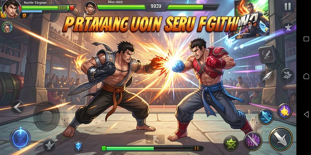 Tampilan gameplay seru dan mendebarkan dari game Fighting 9939.