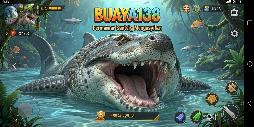 Tampilan gameplay menarik dan berwarna dari BUAYA138.