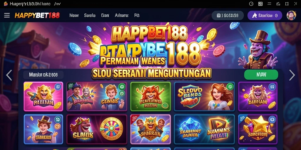Tampilan gameplay seru dalam aplikasi HAPPYBET188 Slot.