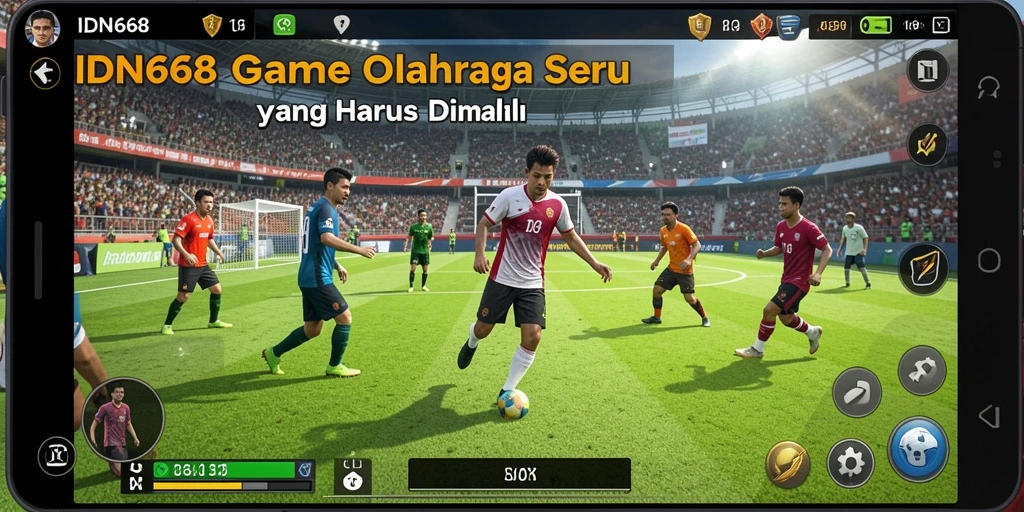 Tampilan gameplay IDN668 yang menampilkan aksi seru dalam olahraga.