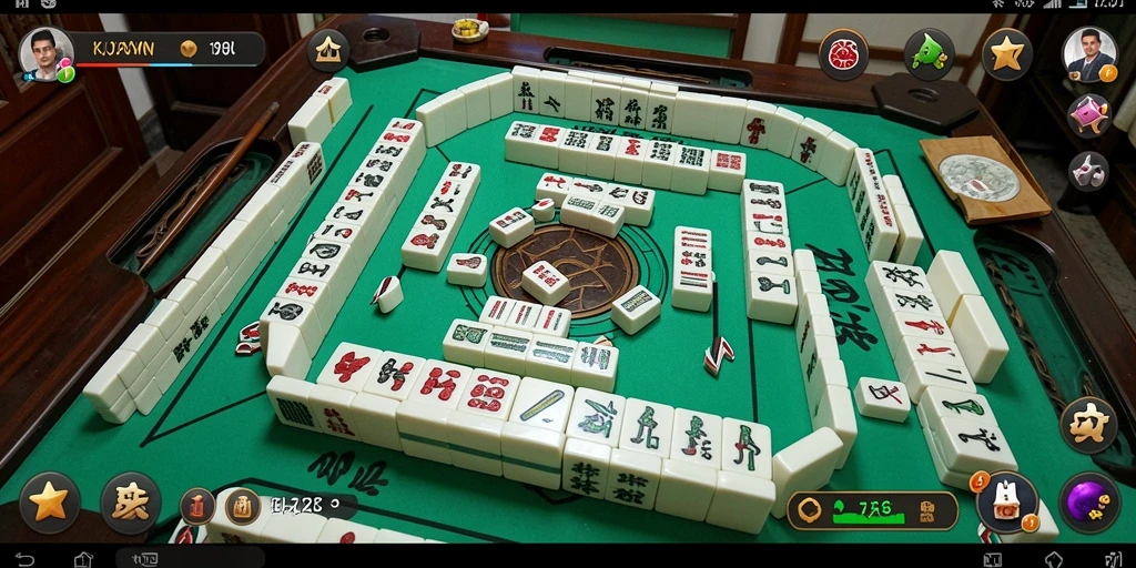 Tampilan gameplay KIJANGWIN dengan ubin Mahjong yang menarik.