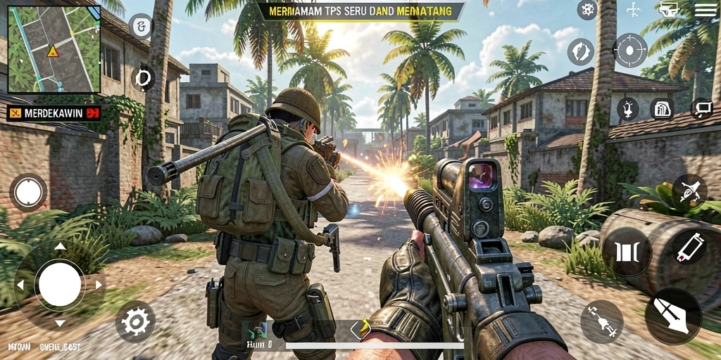 Gameplay MERDEKAWIN yang menegangkan dan mendebarkan.