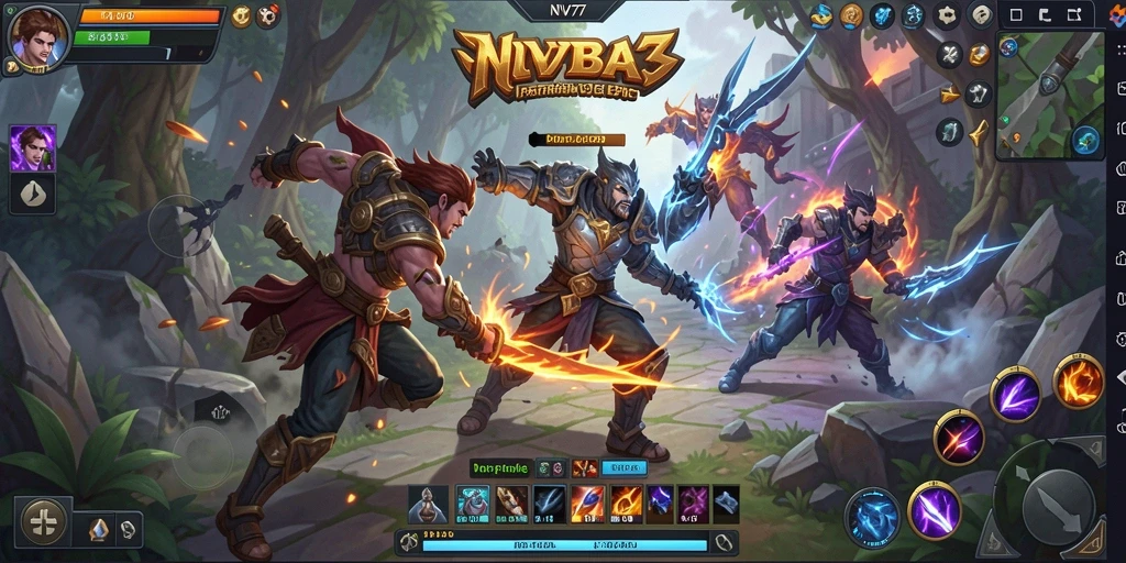 Tampilan gameplay epik dalam NV77 yang menegangkan.