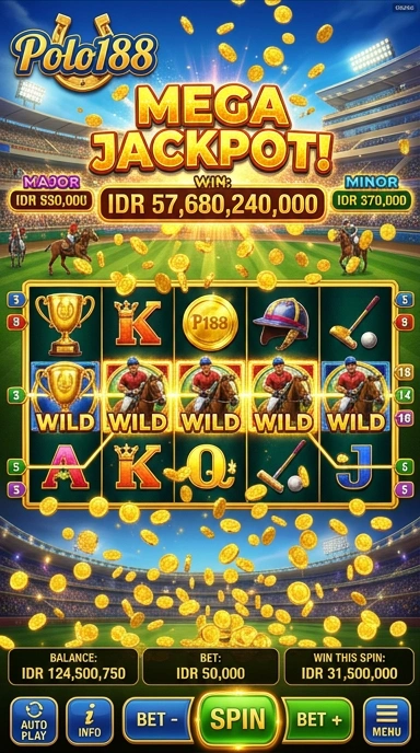 Screenshot menunjukkan proses unduh yang cepat di platform polo188.